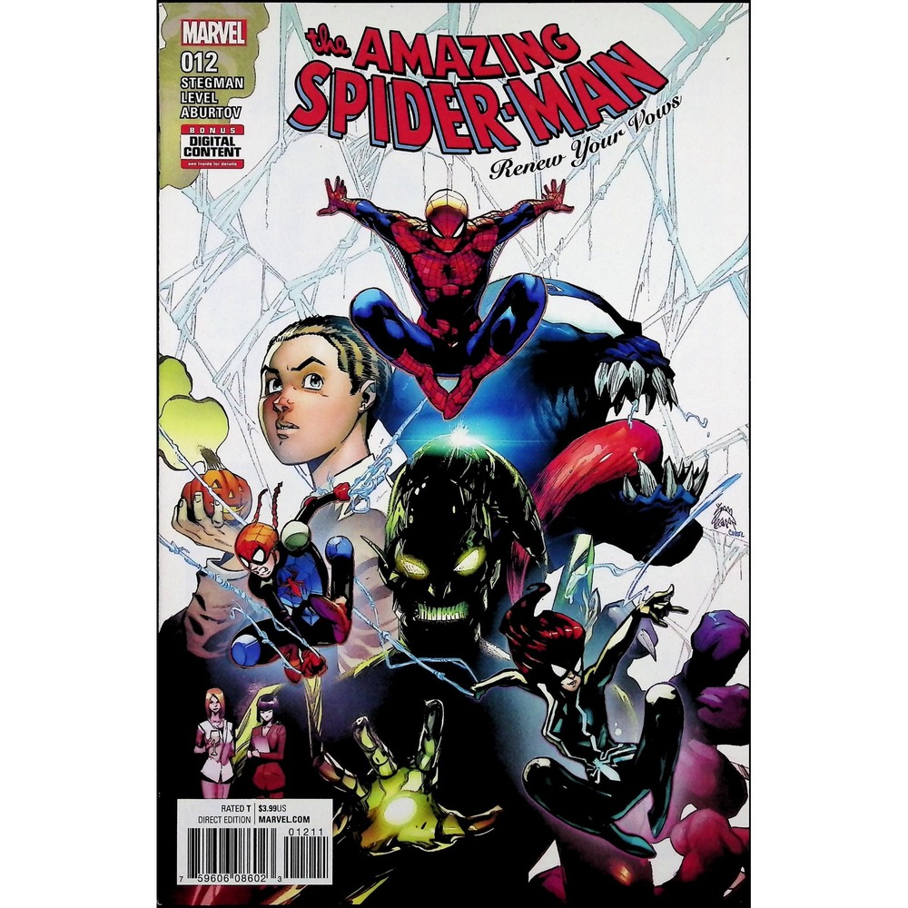 Amazing Spider-Man Renew Your Vows 12 Spider-Man Venom Stegman Marvel Comic Book